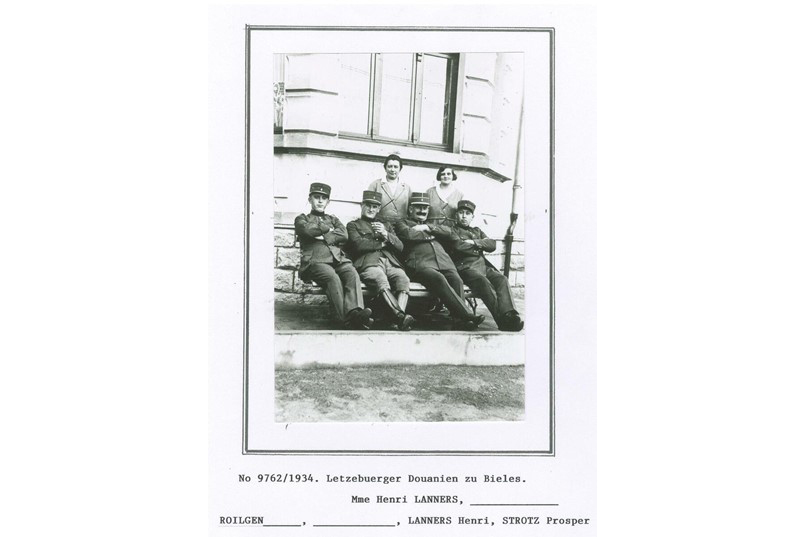 Luxembourgish customs officers in Belvaux, 1934